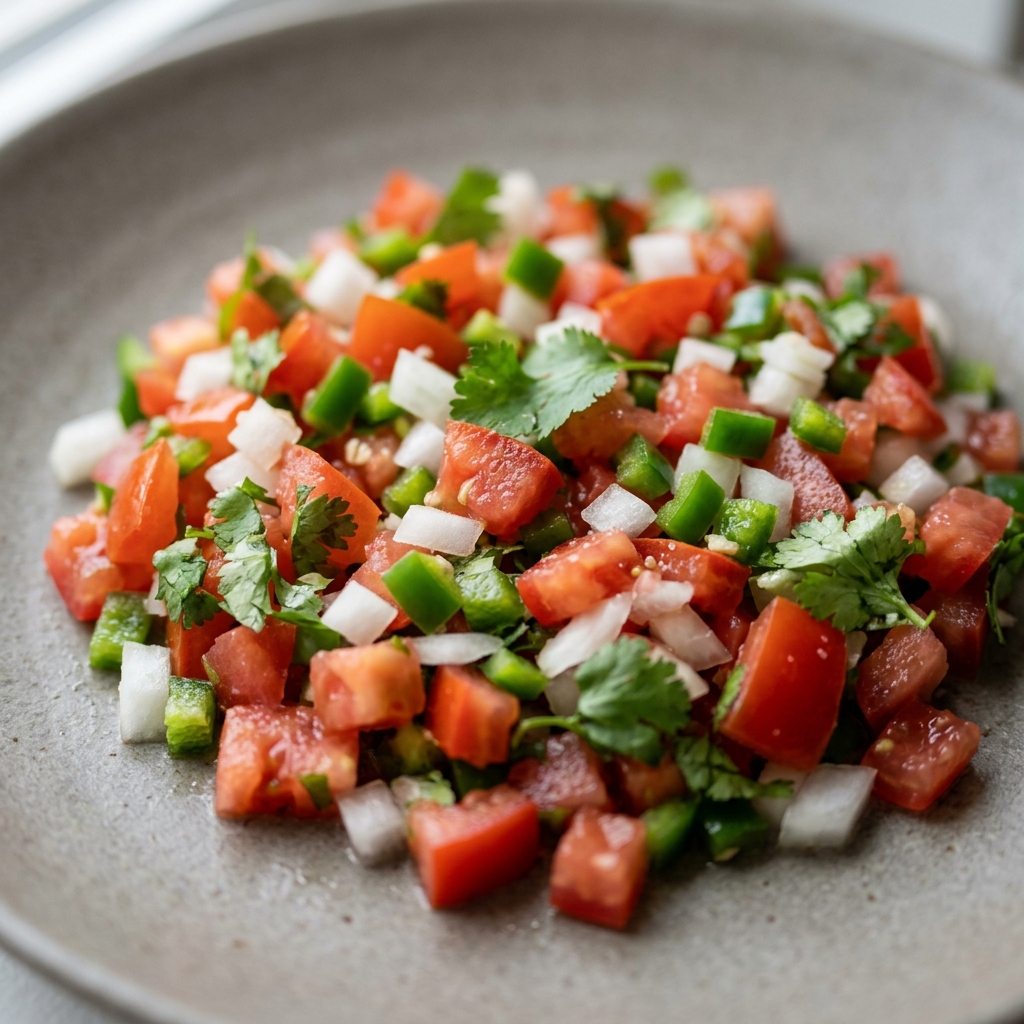 Pico de gallo – Genereret billede