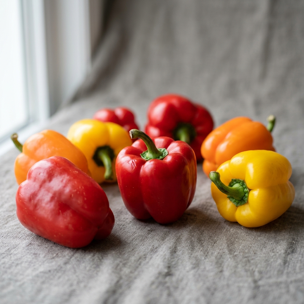 Ristede peberfrugter – Genereret billede