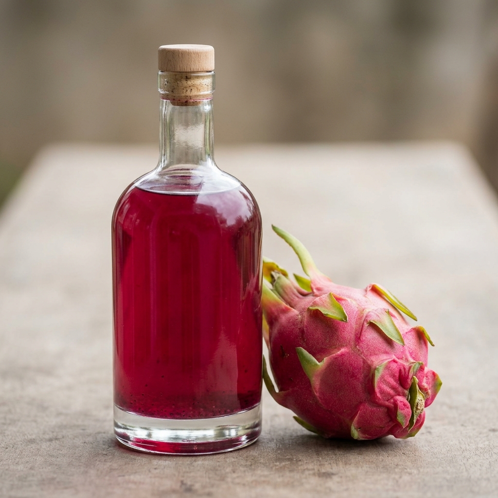 Dragefrugt-infuseret pisco – Genereret billede