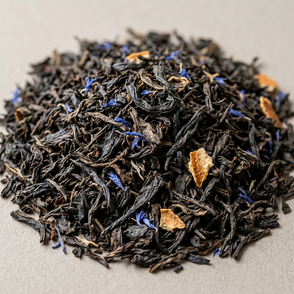 Earl grey teblade – Genereret billede