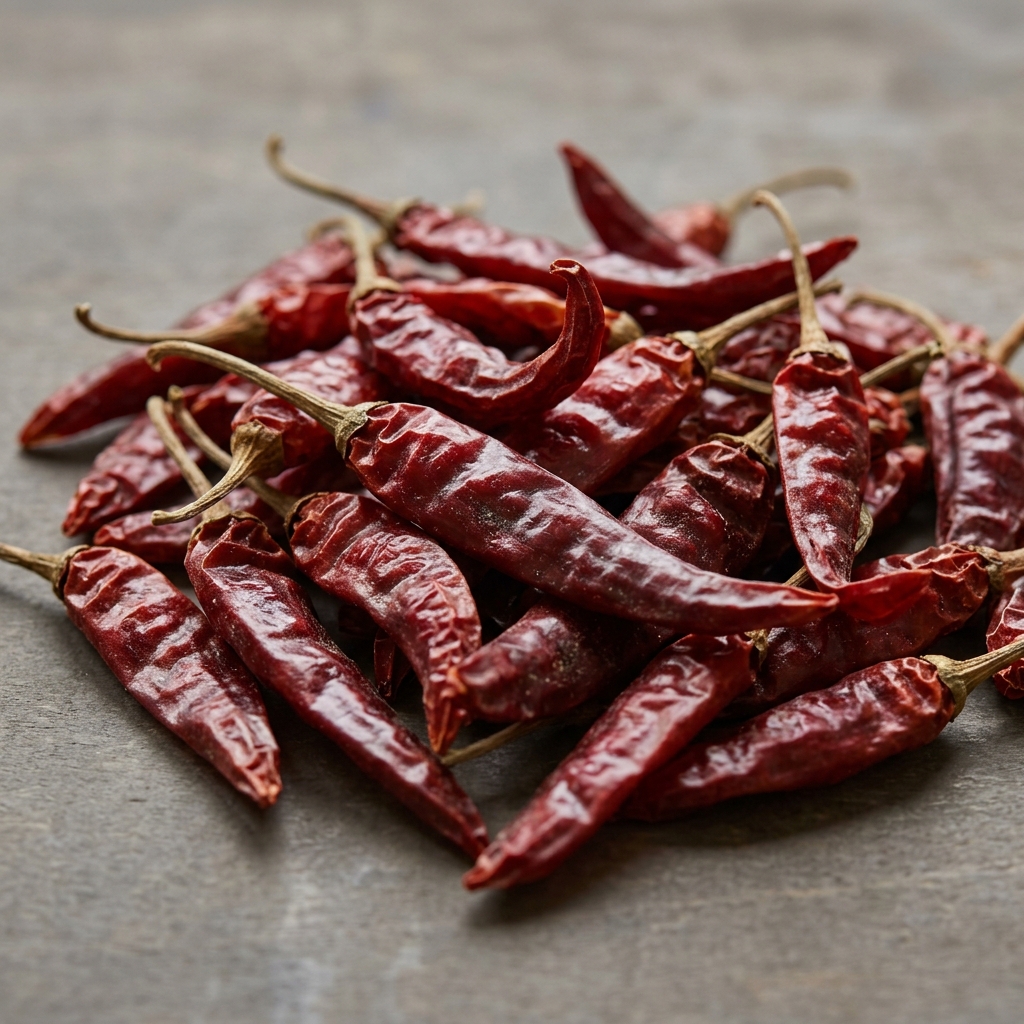 Tørret rød chili – Genereret billede
