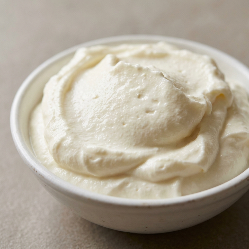 Sødmælksgræsk yoghurt – Genereret billede