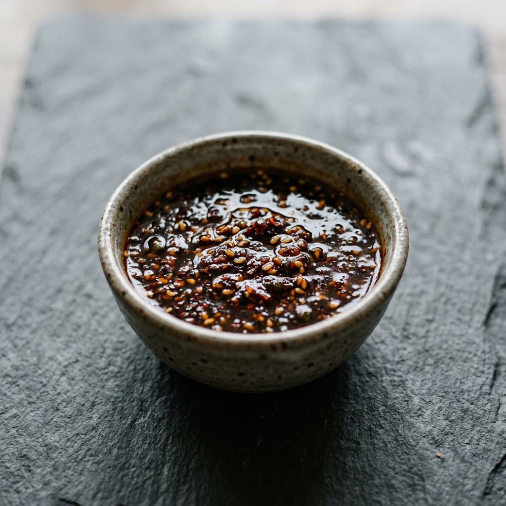 Stærk Soya-Sherry Sauce – Genereret billede