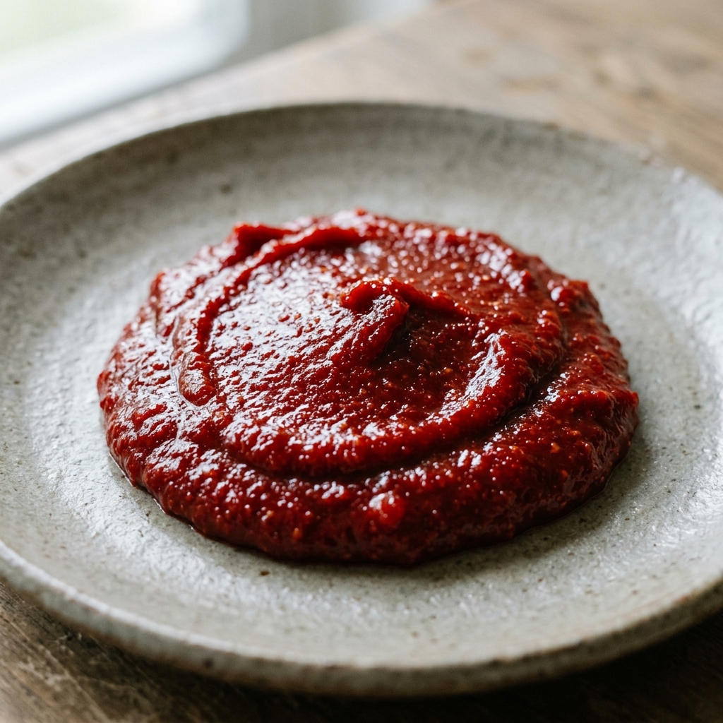 Gochujang pasta – Genereret billede