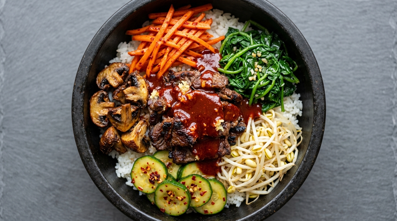 Autentisk bibimbap