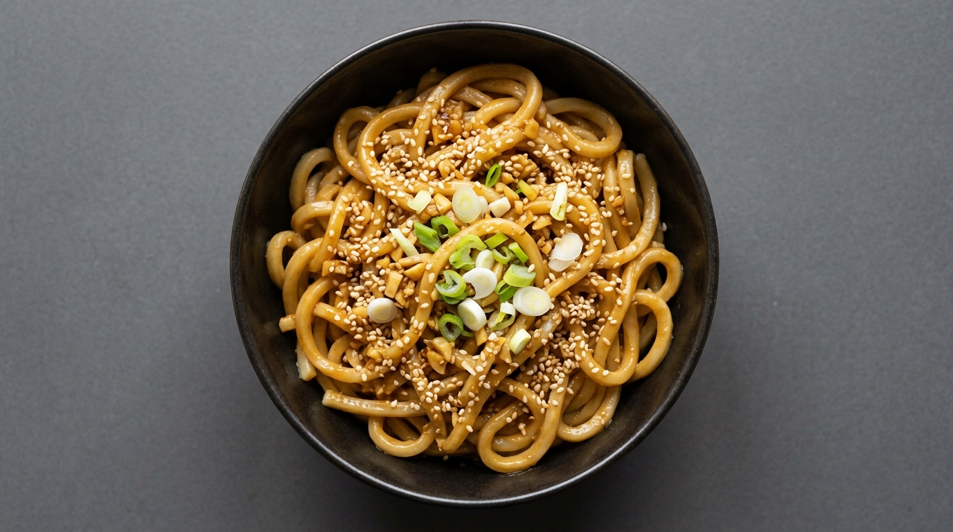Peanutbutter udon-nudler