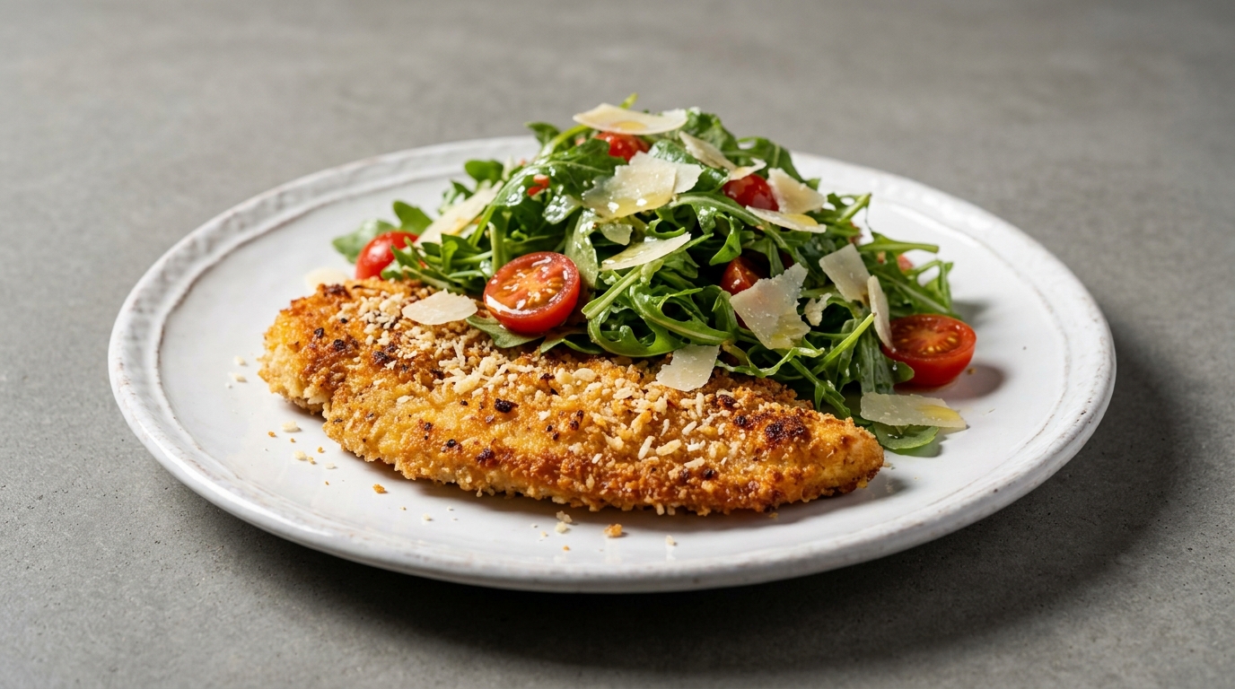 Kylling milanese med rucolasalat 🍗🥗🍋✨