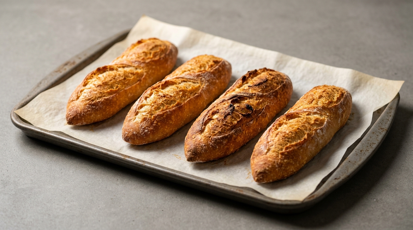 Sprøde mini-baguettes