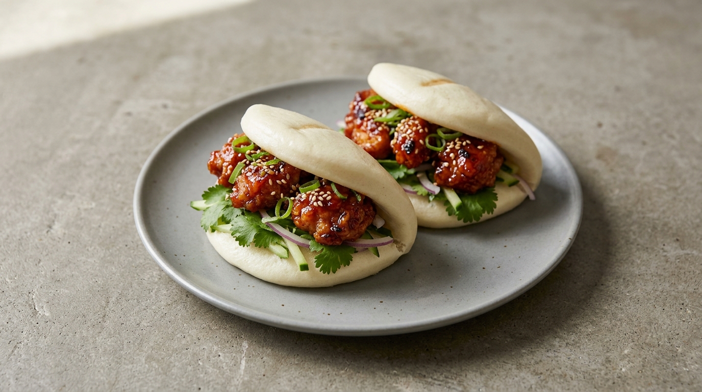 Koreansk kyllinge-bao
