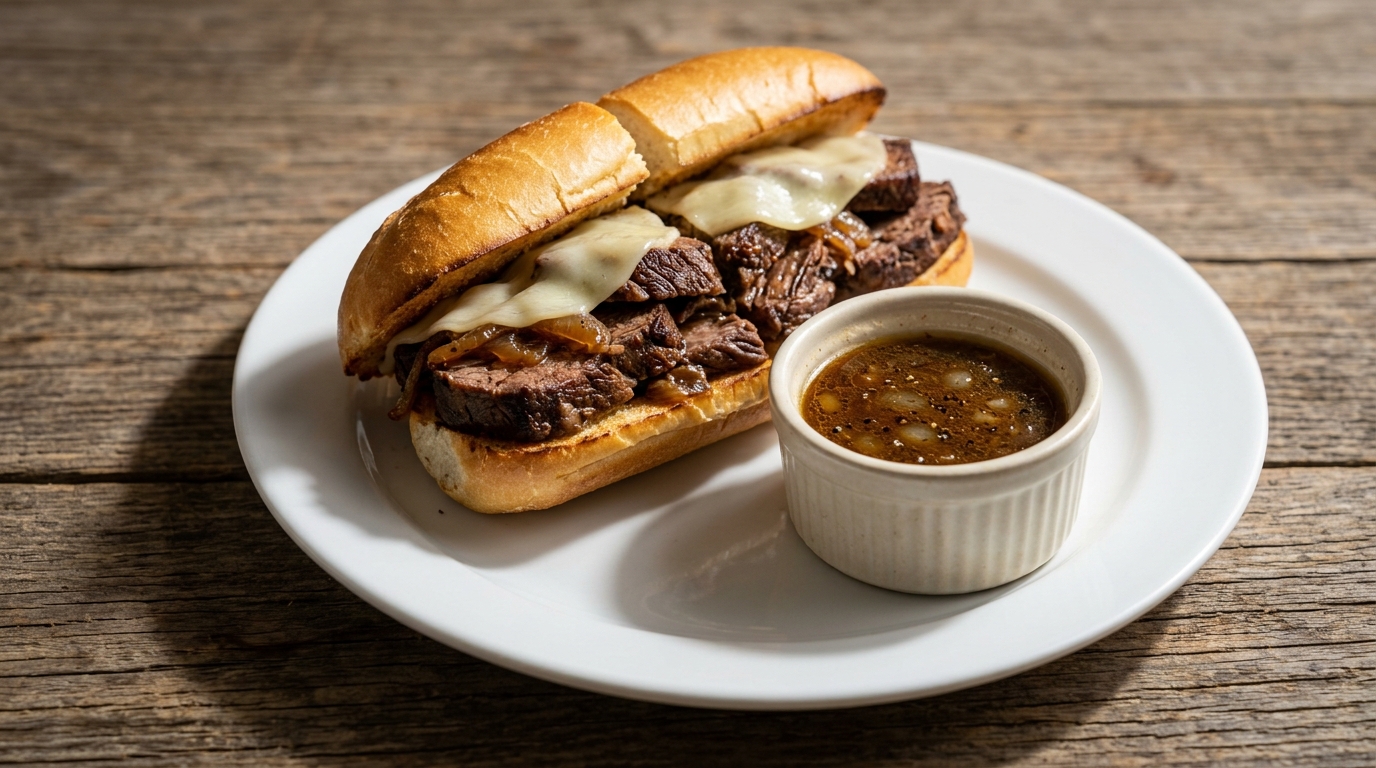 French dip-sandwich
