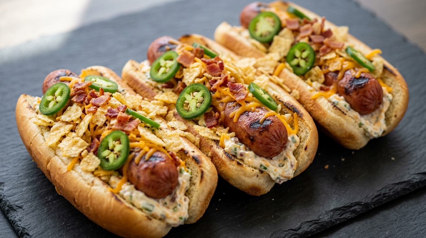 Jalapeño popper hotdogs