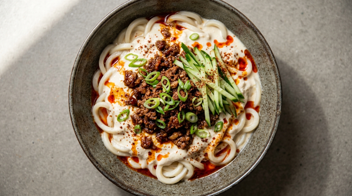 Mapo tofu udon