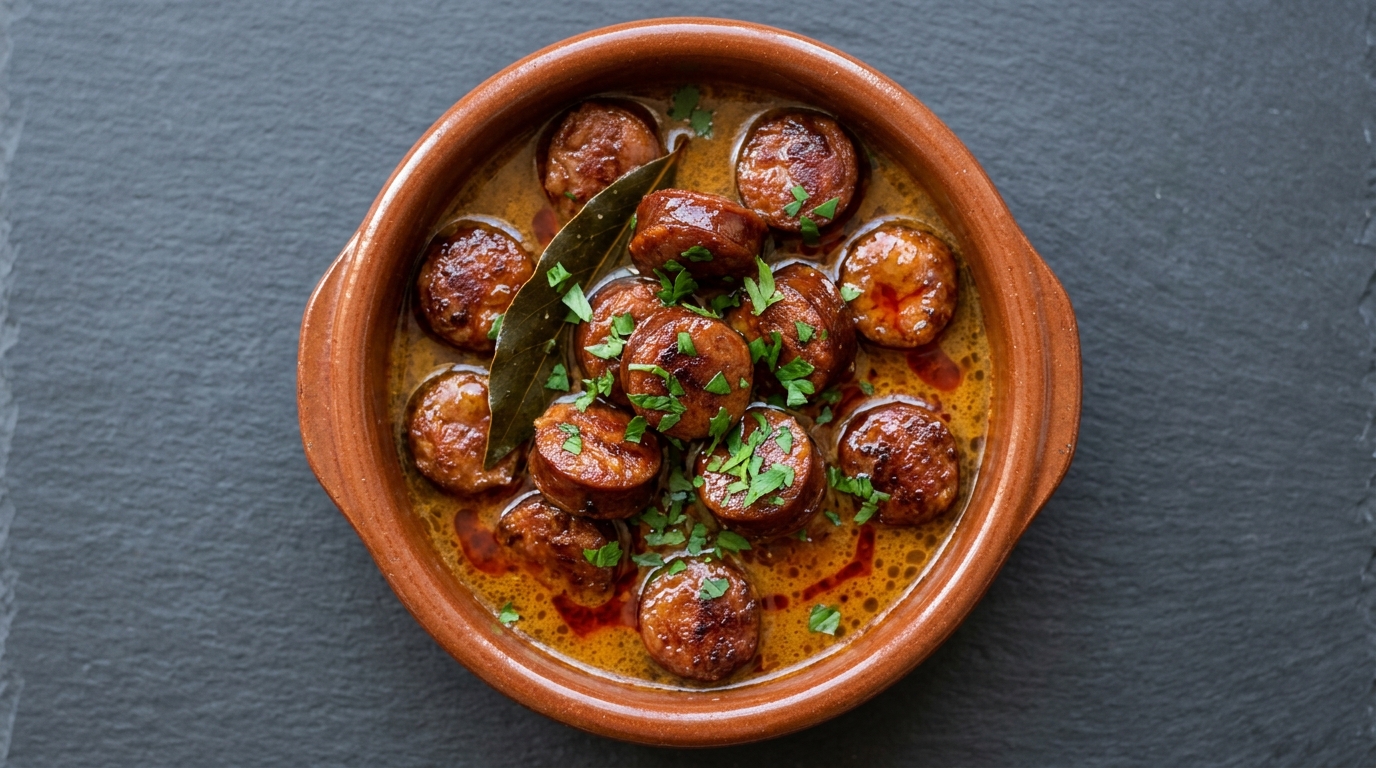 Chorizo a la sidra (spansk chorizo i cider)
