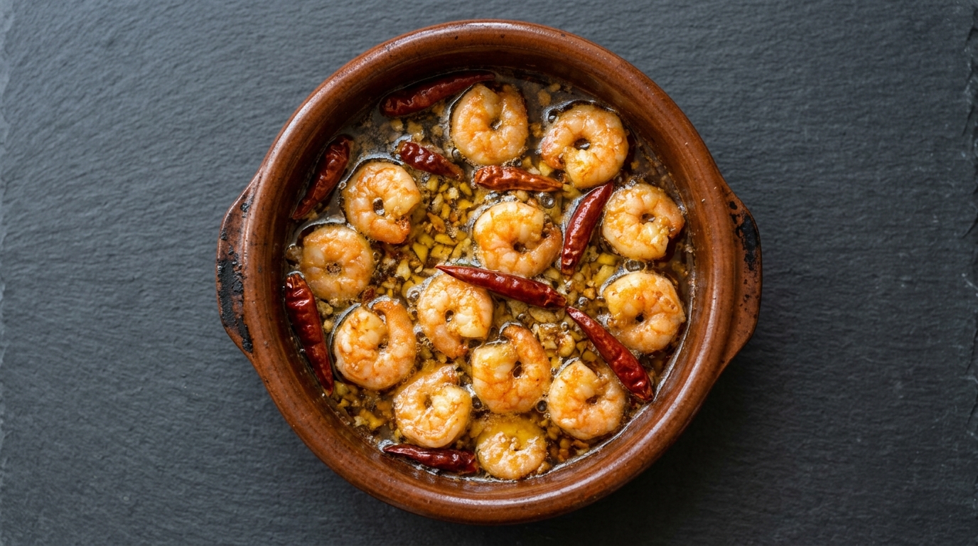 Gambas al ajillo (spanske hvidløgsrejer)