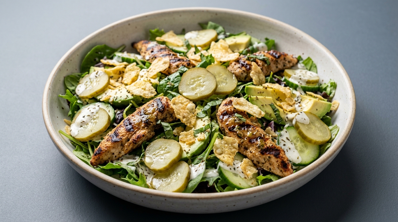 Dild- og salt-og-eddike-kyllingesalat