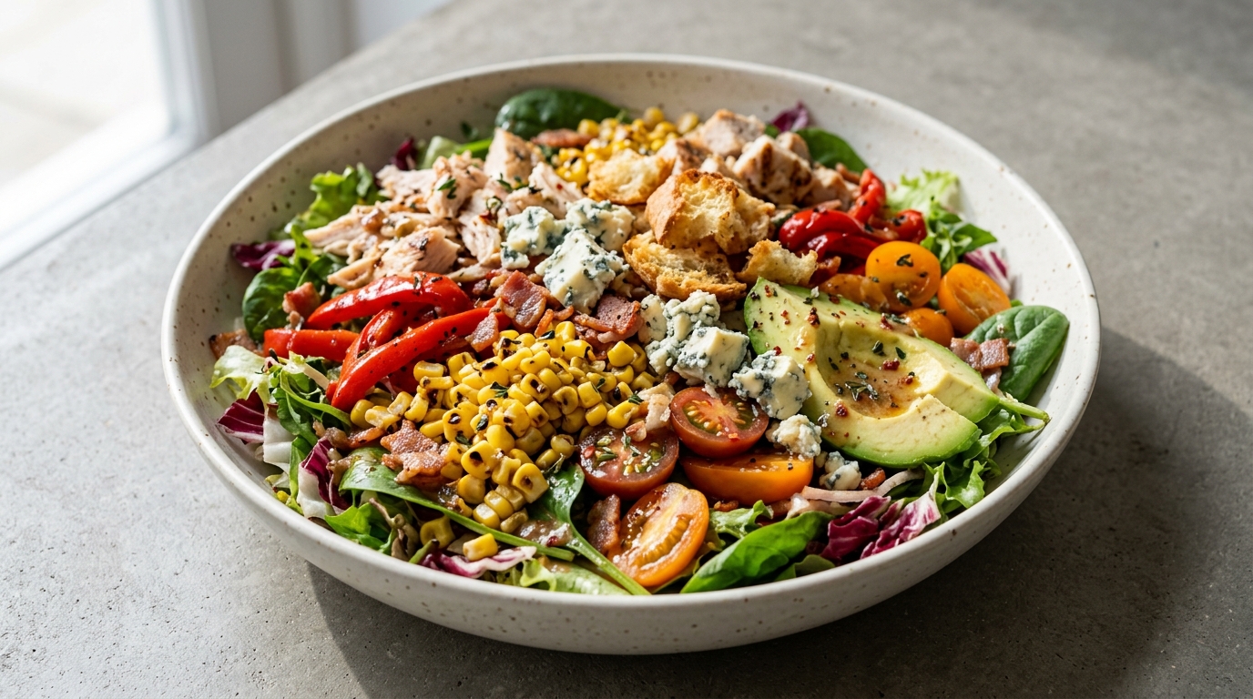 Kyllingesalat med spicy bacondressing