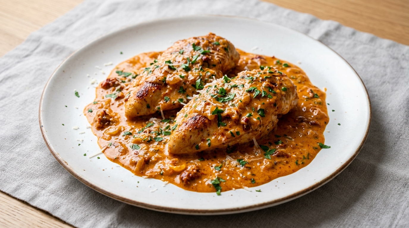 Cremet ’nduja-kylling