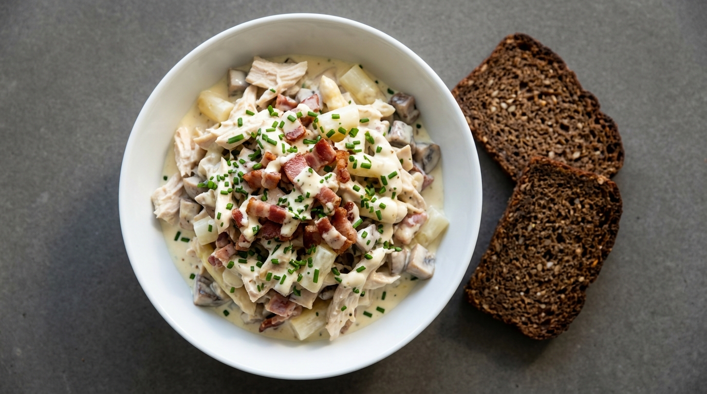 Hønsesalat med bacon
