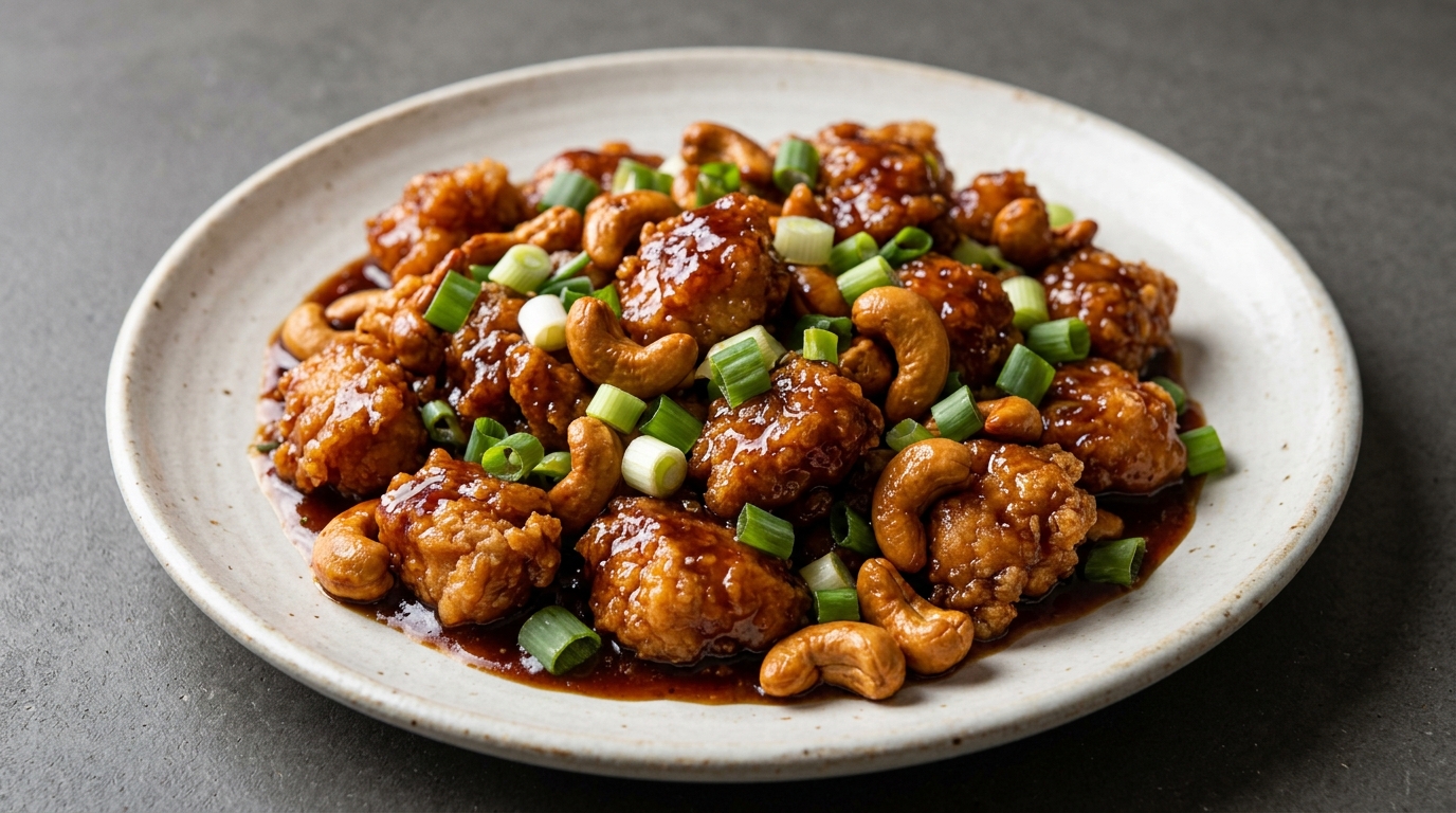 Spicy cashew chicken