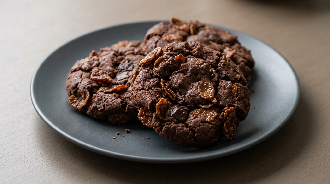 Chokolade-cornflake-cookies