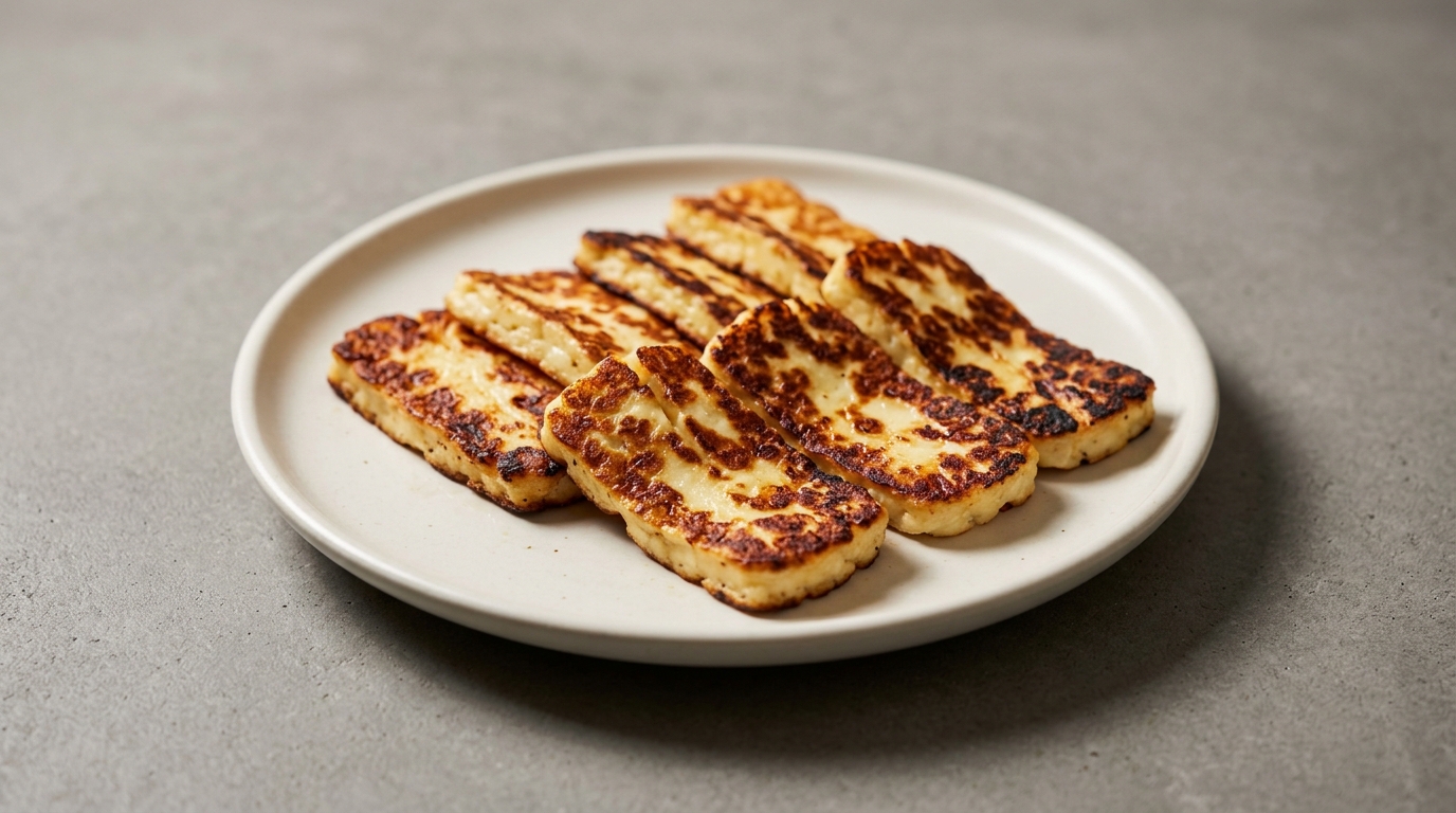 Grillet eller stegt halloumi