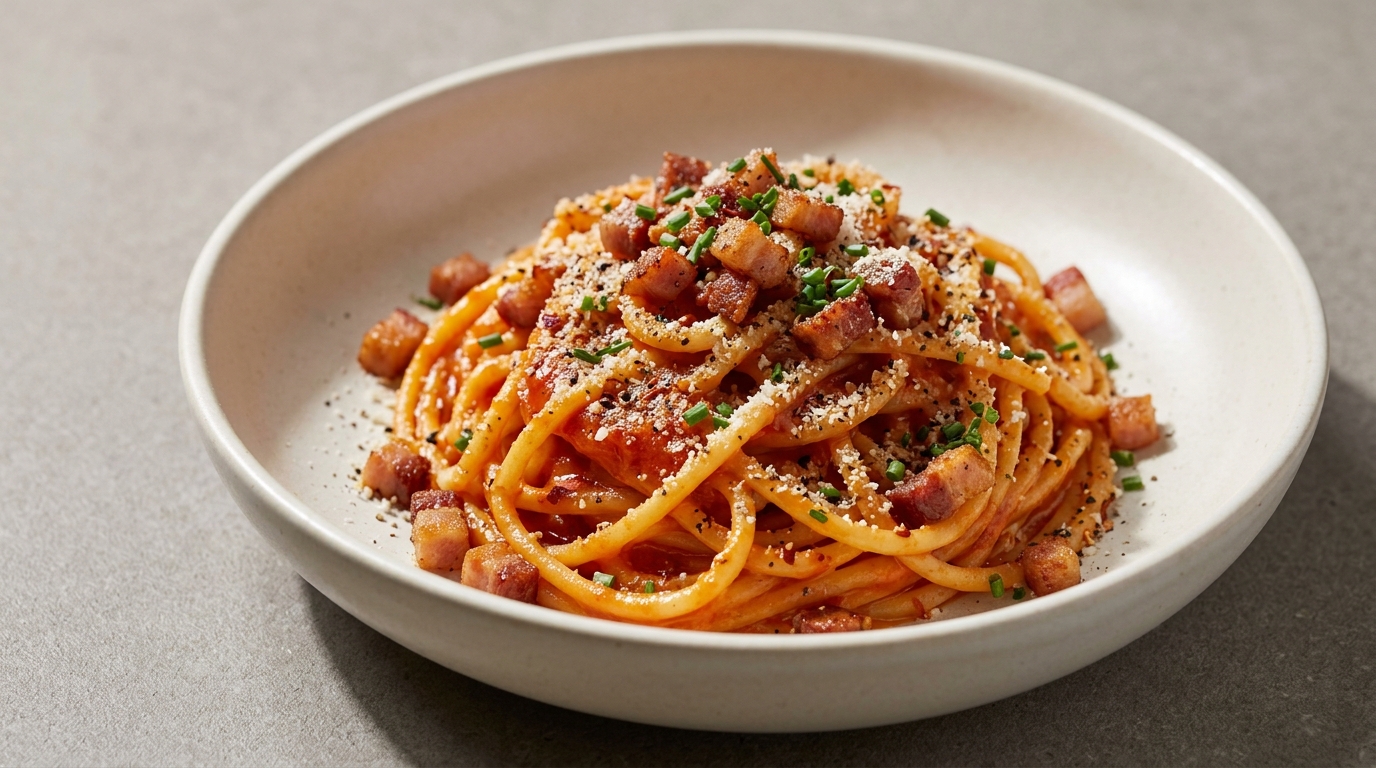 Carbonara Amatriciana pasta