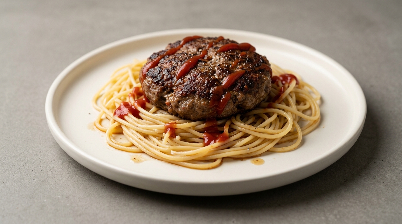 Spaghetti med pandebøf